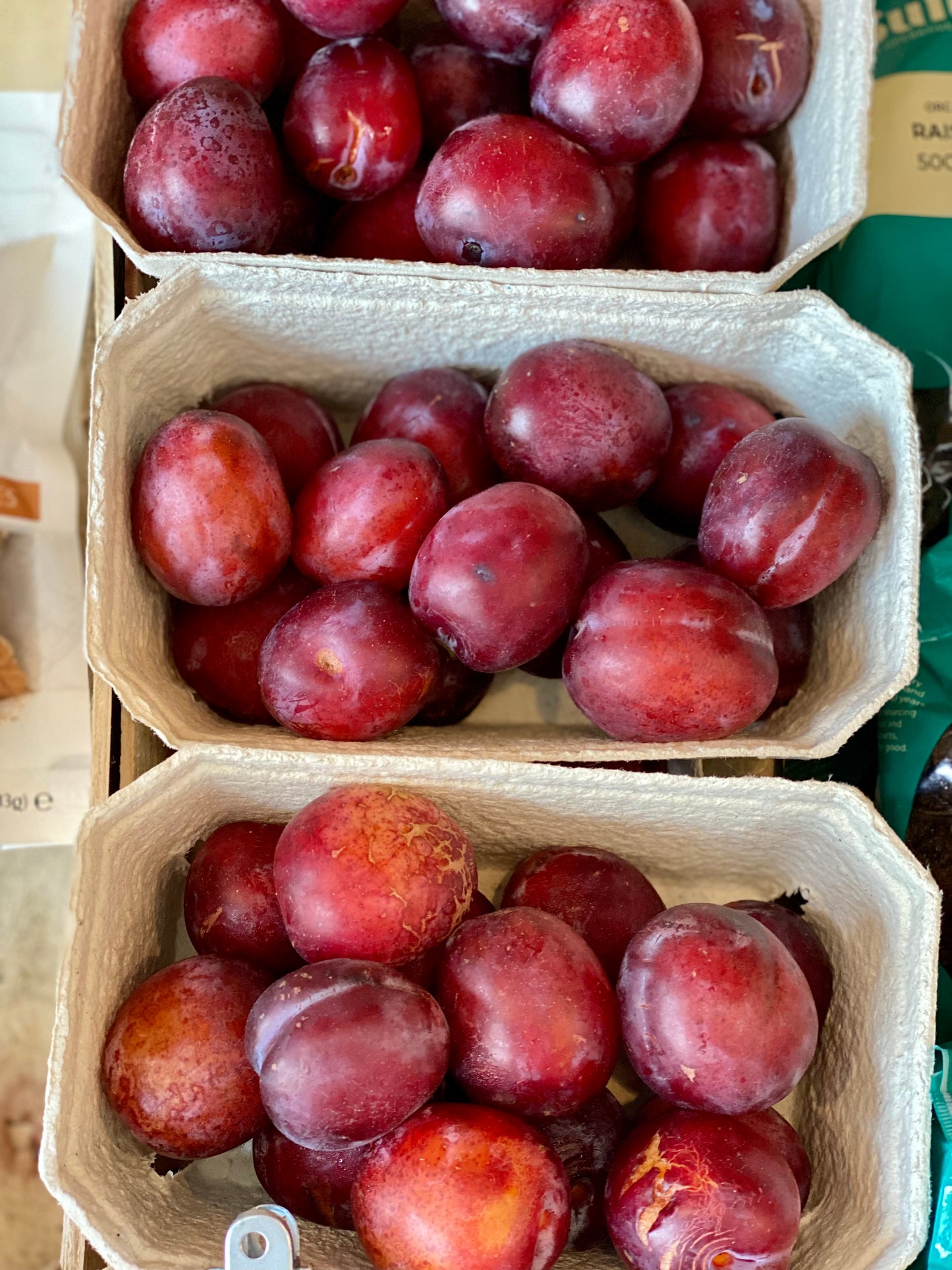 Organic Swan Plums - UK