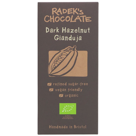 Dark Hazelnut Gianduja Chocolate Bar
